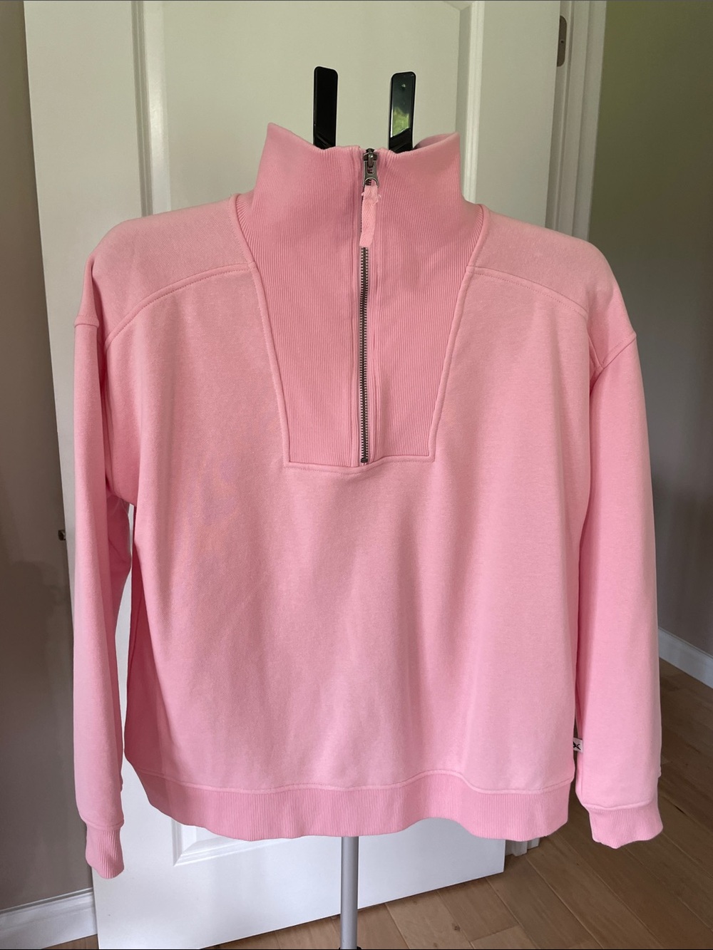 Eddie Bauer Pink Half-Zip Turtleneck Pullover